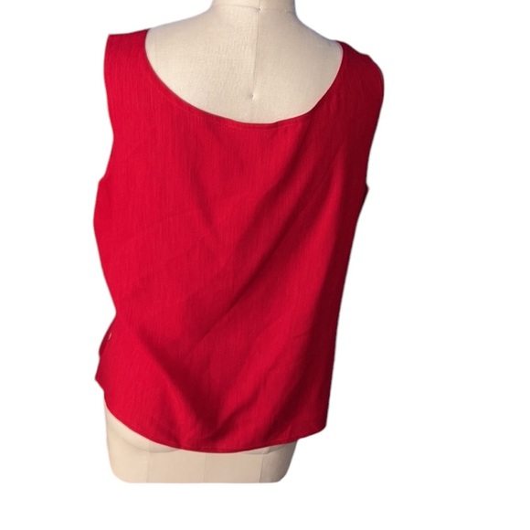 Vintage Rio Red Embellished Jacket & Top Set in Medium Really Pretty - Picture 3 of 10